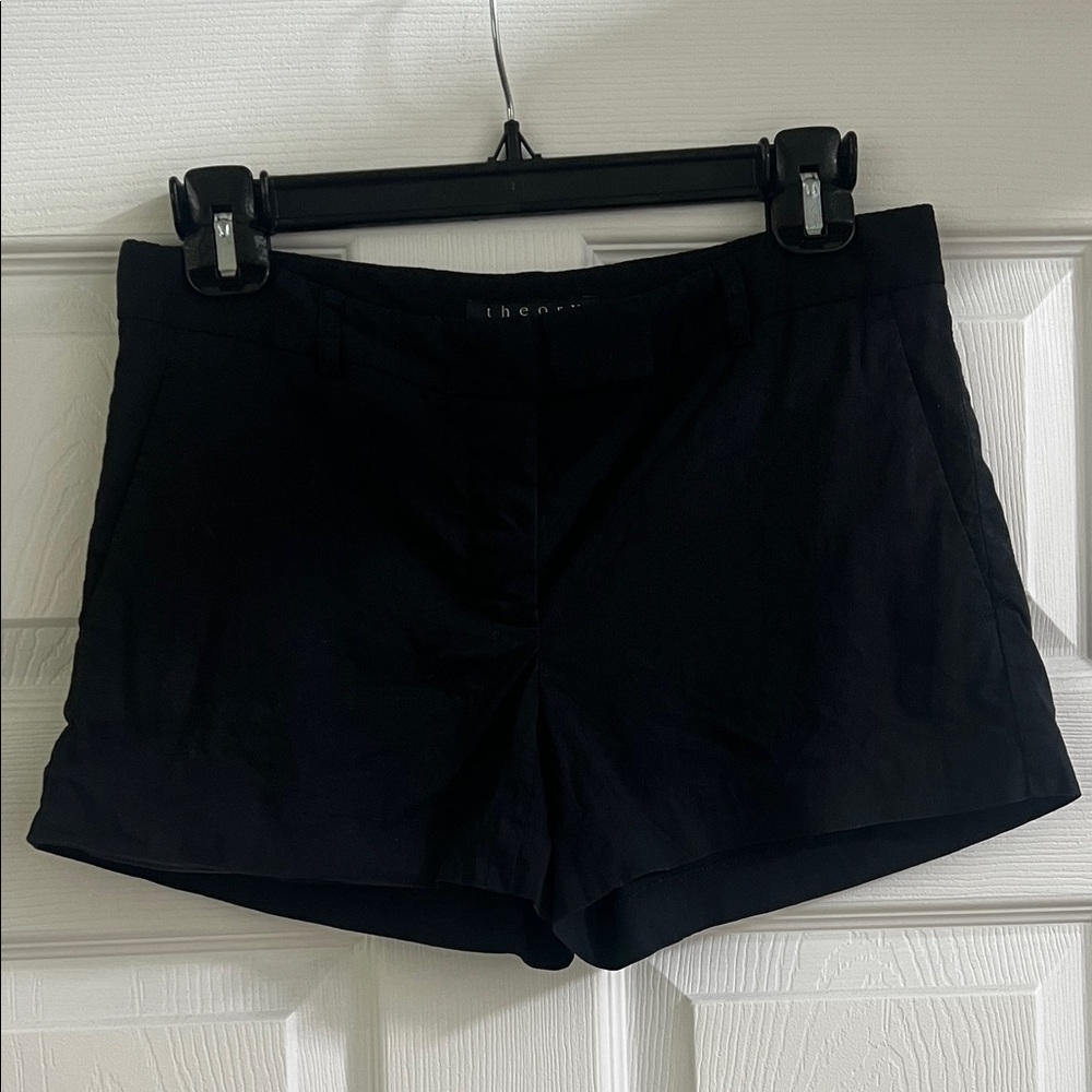 Theory Black Women's Tailored Shorts